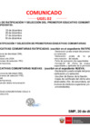 Vista preliminar de documento Comunicado de convocatoria de ratificación y selección de PEC 2025
