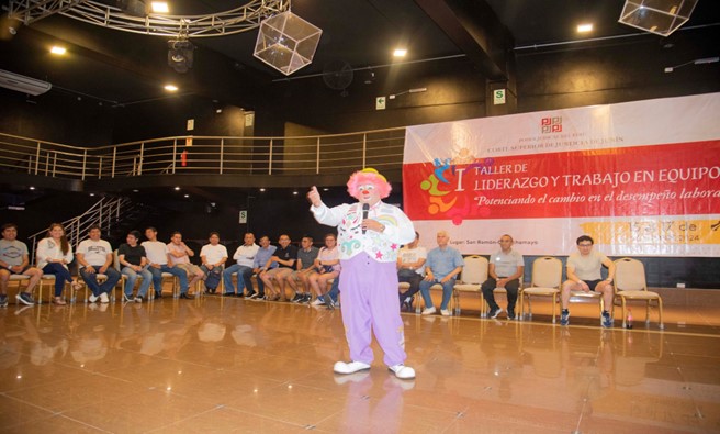 Responsables administrativos de la corte de Junín participaron en taller de Liderazgo y Trabajo en Equipo