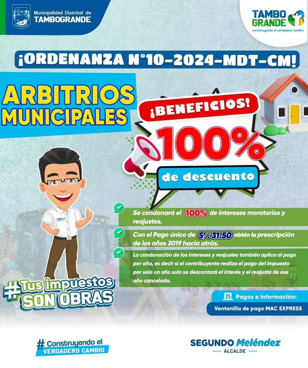 BENEFICIOS DE IMPUESTOS Y ARBITRIOS
