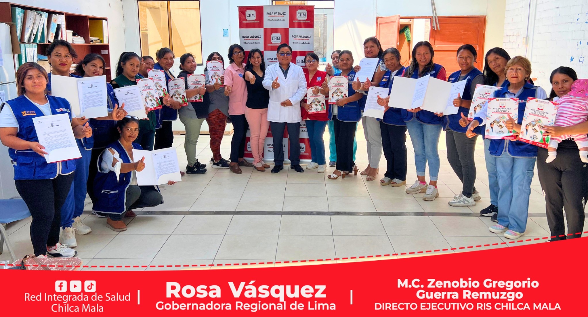 Diresa Lima reconoce a Agentes Comunitarios de Salud como Educador Sanitario de la RIS Chilca Mala