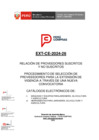 Vista preliminar de documento Proveedores suscritos