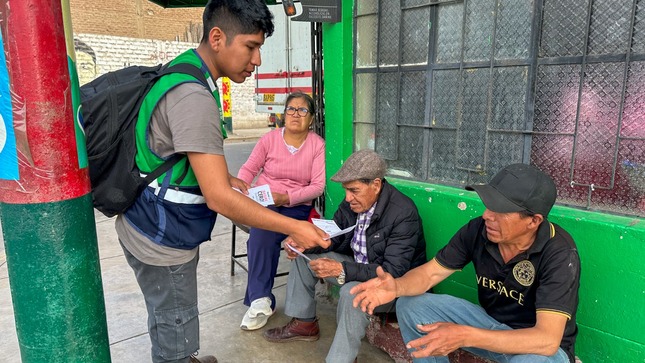 Jornada de sensibilización en la Avenida Las Américas 