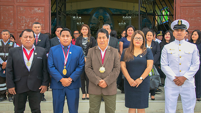 Municipalidad de Huarmey realiza misa TEDEUM por el aniversario de la provincia. 