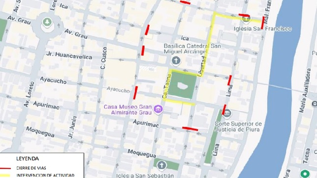 Cierre de vías