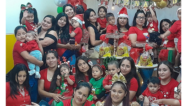 Programa social de ludoteca de A.H. MIRAMAR realizo su chocolatada navideña 2024.