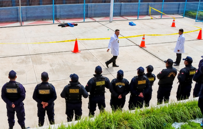 Capacitan al personal de serenazgo en aislamiento y protección en la escena del crimen