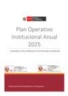 Vista preliminar de documento Plan Operativo Institucional Anual  2025