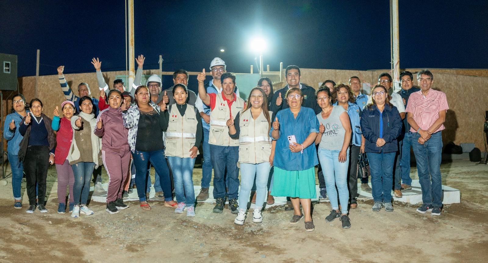  Inauguraron la obra de alumbrado público del A.H. Villa Hermosa.