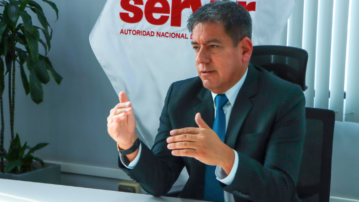 Foto del presidente ejecutivo de SERVIR