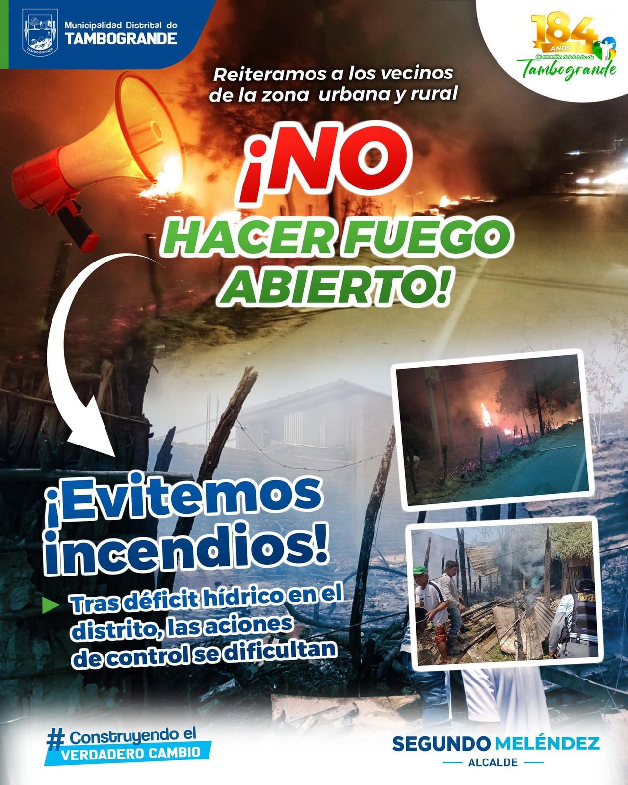 No hacer fuego abierto