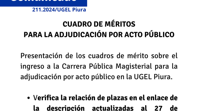 Comunicado