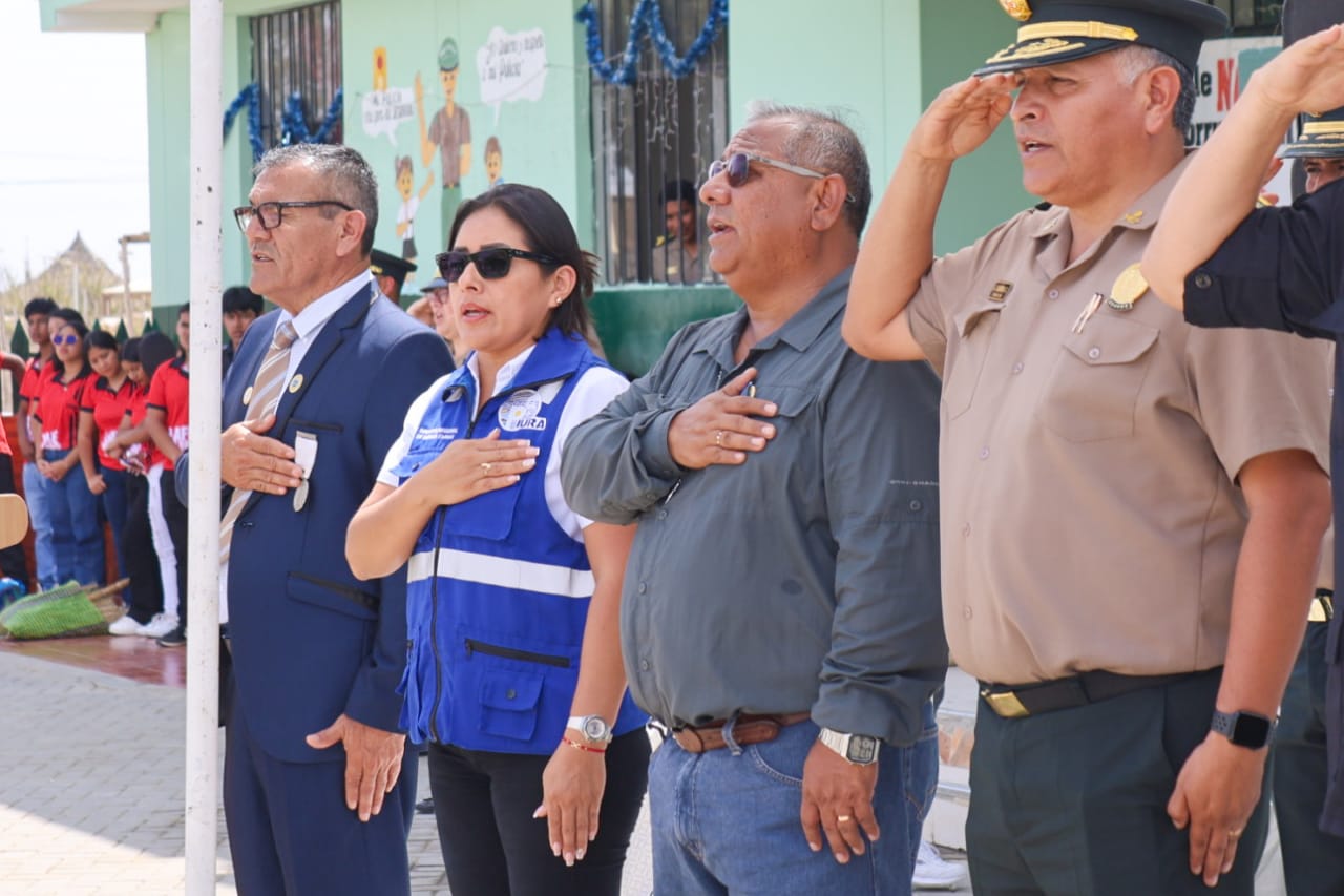 Cantando el himno nacional