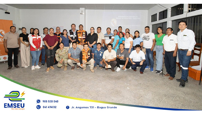 #EMSEU S.A.C.  𝐩𝐫𝐞𝐬𝐞𝐧𝐭𝐞 𝐞𝐧 𝐞𝐥 𝐒𝐞𝐦𝐢𝐧𝐚𝐫𝐢𝐨 𝐝𝐞 𝐆𝐞𝐬𝐭𝐢𝐨́𝐧 𝐑𝐞𝐚𝐜𝐭𝐢𝐯𝐚 𝐝𝐞𝐥 𝐑𝐢𝐞𝐬𝐠𝐨 𝐝𝐞 𝐃𝐞𝐬𝐚𝐬𝐭𝐫𝐞𝐬 𝐨𝐫𝐠𝐚𝐧𝐢𝐳𝐚𝐝𝐨 𝐩𝐨𝐫 𝐈𝐍𝐃𝐄𝐂𝐈