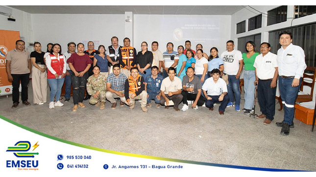 #EMSEU S.A.C.  𝐩𝐫𝐞𝐬𝐞𝐧𝐭𝐞 𝐞𝐧 𝐞𝐥 𝐒𝐞𝐦𝐢𝐧𝐚𝐫𝐢𝐨 𝐝𝐞 𝐆𝐞𝐬𝐭𝐢𝐨́𝐧 𝐑𝐞𝐚𝐜𝐭𝐢𝐯𝐚 𝐝𝐞𝐥 𝐑𝐢𝐞𝐬𝐠𝐨 𝐝𝐞 𝐃𝐞𝐬𝐚𝐬𝐭𝐫𝐞𝐬 𝐨𝐫𝐠𝐚𝐧𝐢𝐳𝐚𝐝𝐨 𝐩𝐨𝐫 𝐈𝐍𝐃𝐄𝐂𝐈