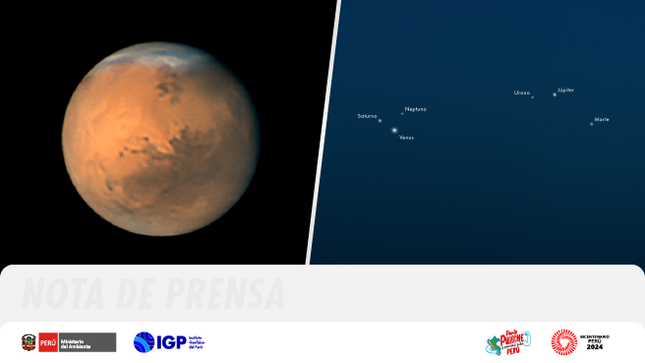 Oposición de Marte y desfile planetario en enero FOTO