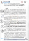 Vista preliminar de documento N° 274-2024 Aceptar la renuncia voluntaria del servidor nombrado del señor EMILIANO QUISPE URIBE, encargado de la Unidad de Administracion Documentaria y Archivo