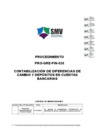 Vista preliminar de documento PRO-GRE-FIN-028 CONTABILIZACIÓN DIFERENCIA CAMBIO DEPÓSITO CTAS BANCARIAS