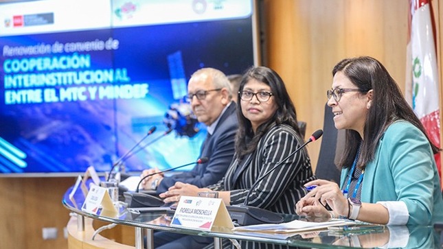 MTC y MINDEF renuevan convenio interinstitucional para fortalecer capacidades satelitales