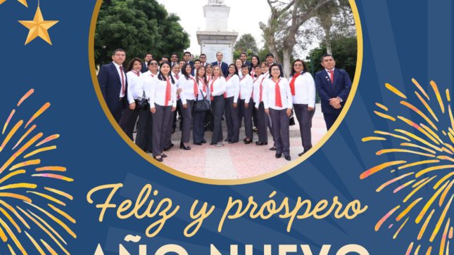 UGEL Piura les desea un feliz y próspero Año Nuevo 2025