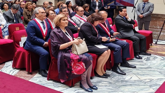 Magistrados del TC participaron en la ceremonia de Apertura del Año Judicial 2025 y juramentación de nueva presidenta del Poder Judicial
