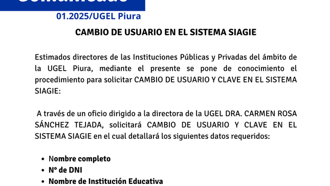 Comunicado