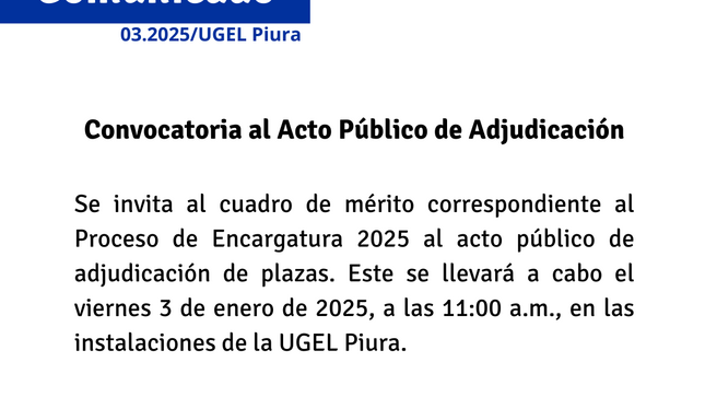 Comunicado
