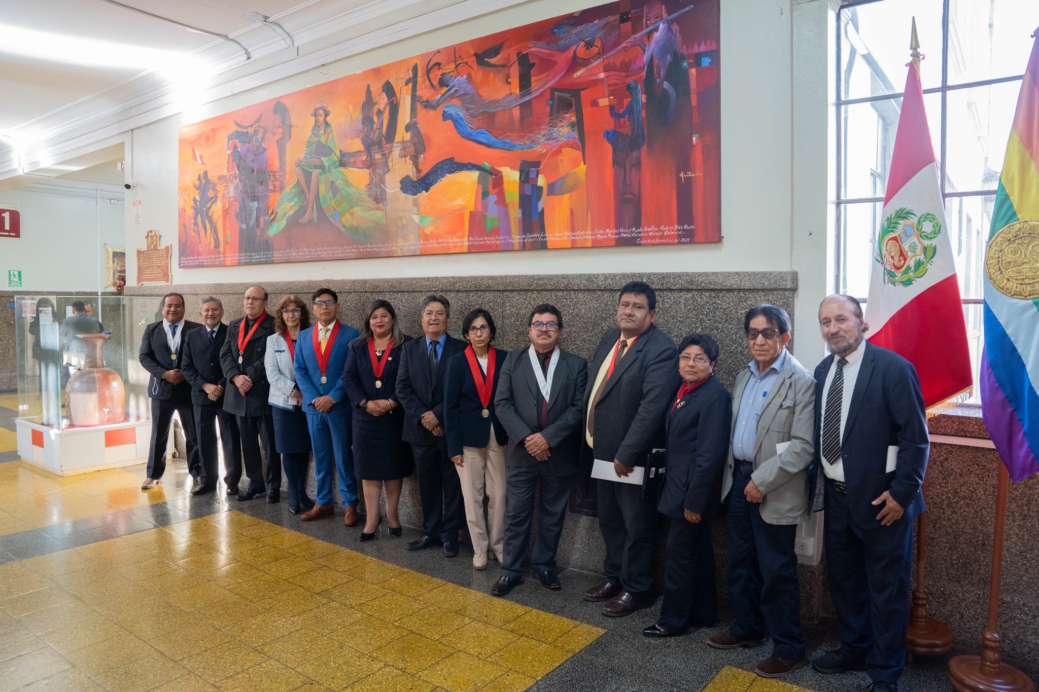 Corte de Cusco realizó develación de lienzo "Paqtachay - Alcanzar la Justicia desde la vida"