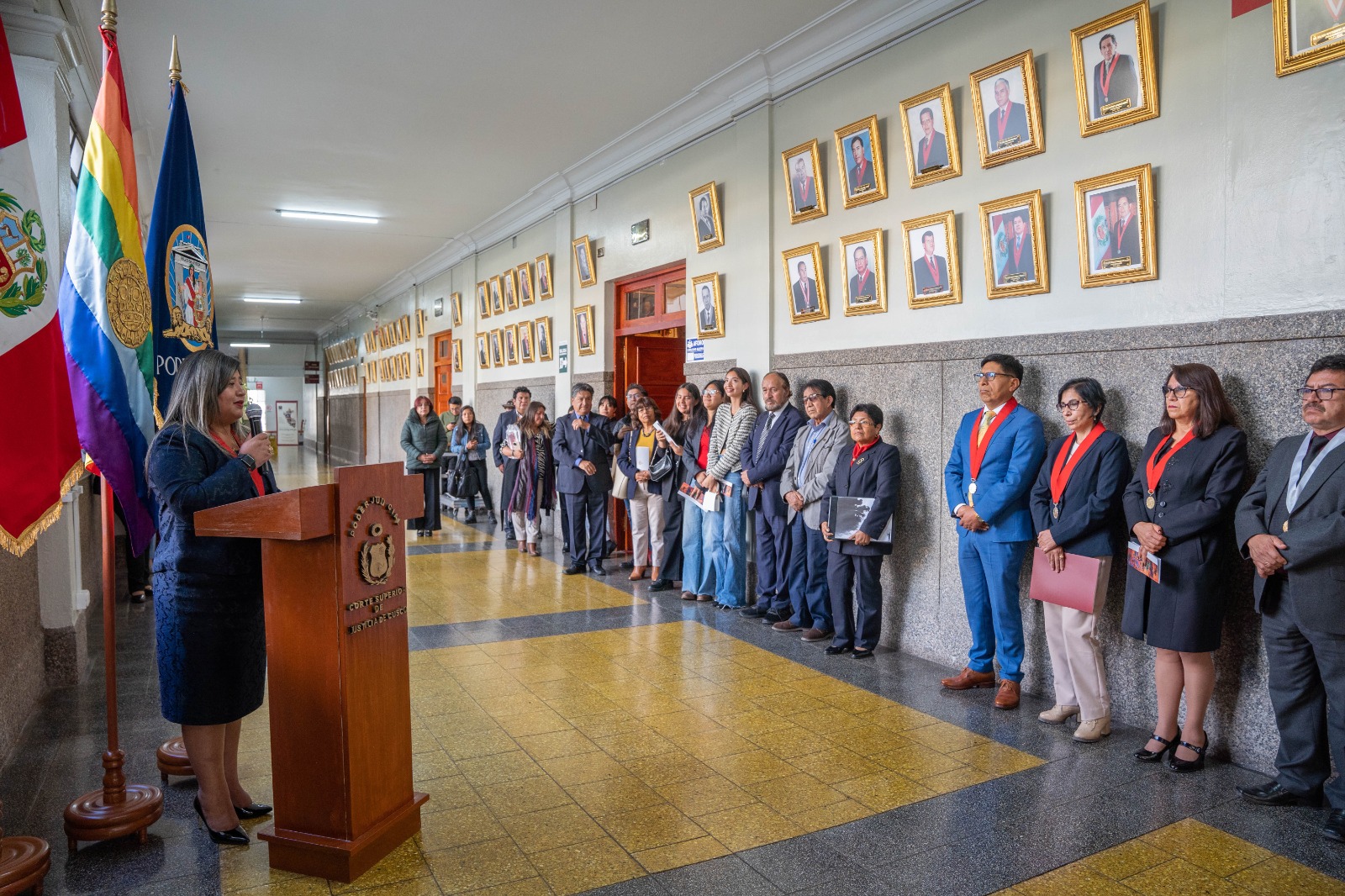 Corte de Cusco realizó develación de lienzo "Paqtachay - Alcanzar la Justicia desde la vida"