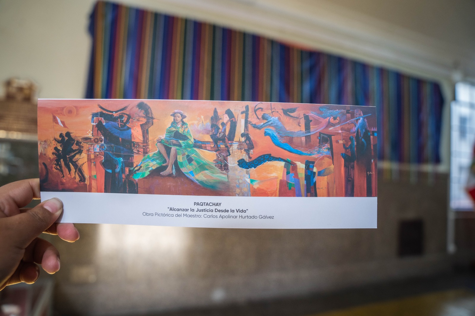 Corte de Cusco realizó develación de lienzo "Paqtachay - Alcanzar la Justicia desde la vida"