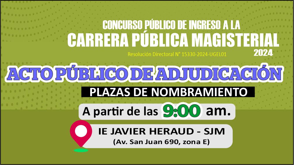 Concurso de Ingreso a la Carrera Publica Magisterial