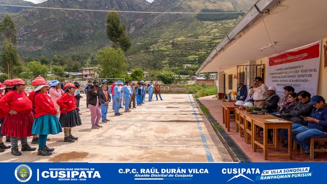 Municipalidad Distrital de Cusipata actΓΊa promoviendo la impulsiΓ³n de proyectos educativos en Tintinco