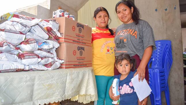 entrega de productos para alimentación 