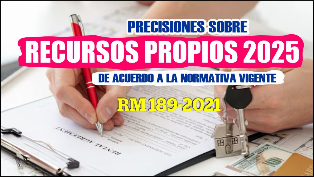 Precisiones sobre Recursos Propios 2025 de acuerdo a la normativa vigente