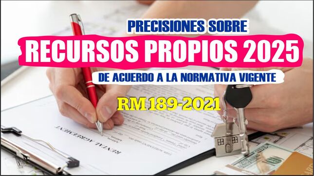Precisiones sobre Recursos Propios 2025 de acuerdo a la normativa vigente