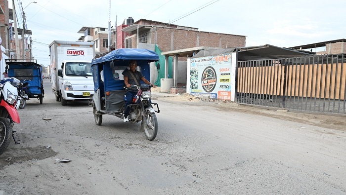 Pista en mal estado