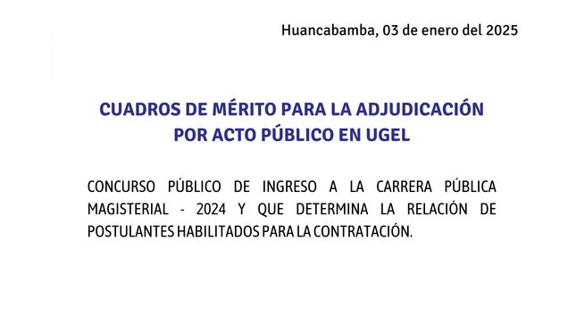 Carrera Pública Magisterial