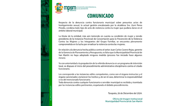 Gestión en contra de todo tipo de Violencia contra la Mujer
