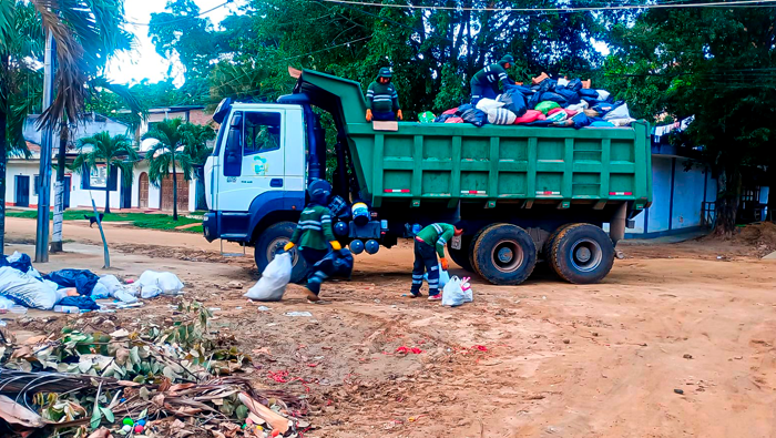 Seguimos trabajando con los mantenimientos en la ciudad de Tarapoto.