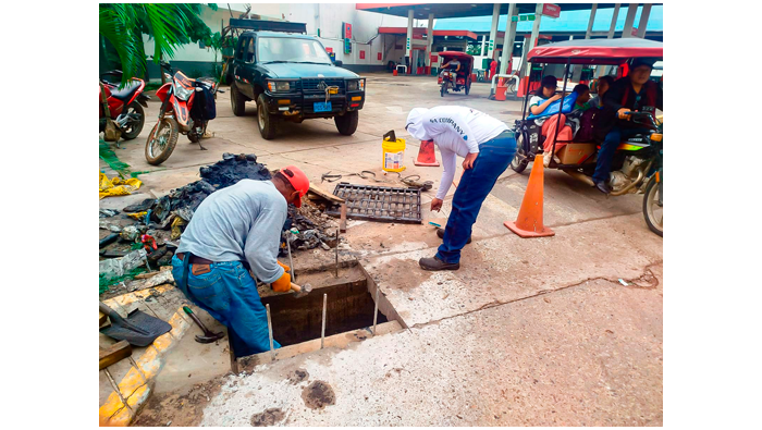 Seguimos trabajando con los mantenimientos en la ciudad de Tarapoto.