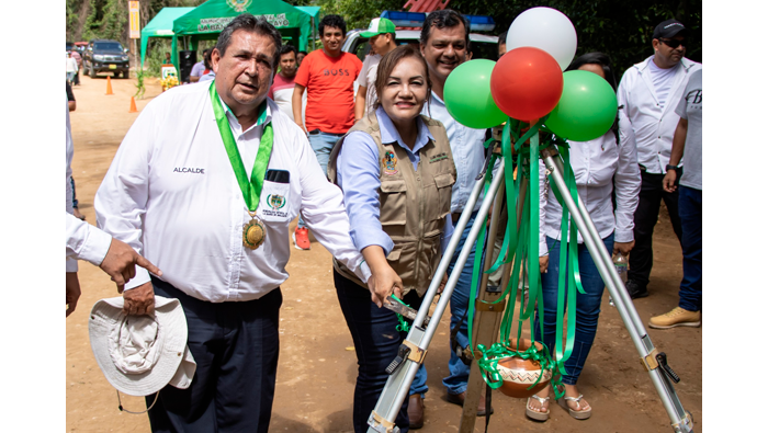 Inauguran alcantarilla de concreto armado.