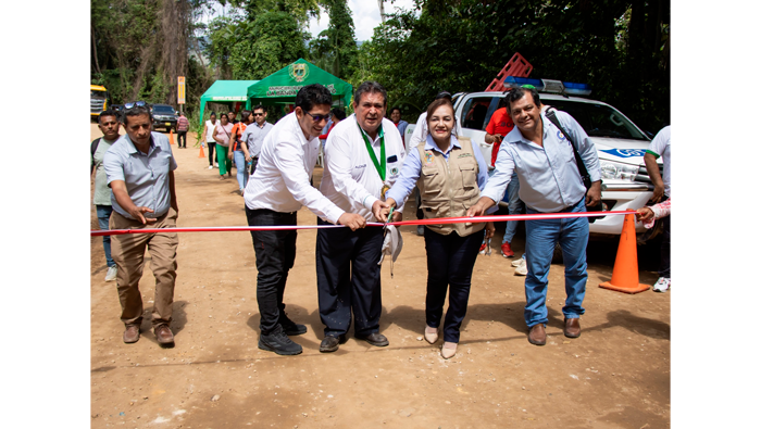 Inauguran alcantarilla de concreto armado.