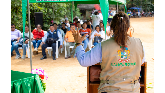 Inauguran alcantarilla de concreto armado.