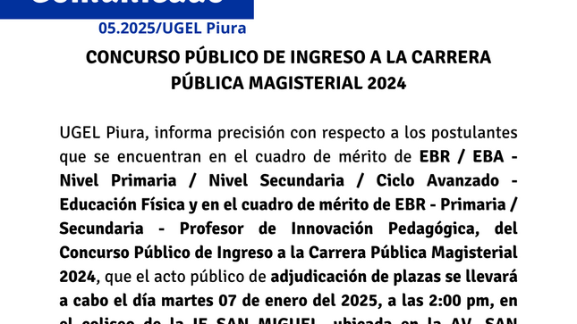 Comunicado