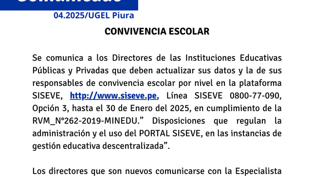 Comunicado