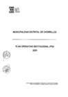 Vista preliminar de documento PLAN OPERATIVO INSTITUCIONAL (POI) 2025