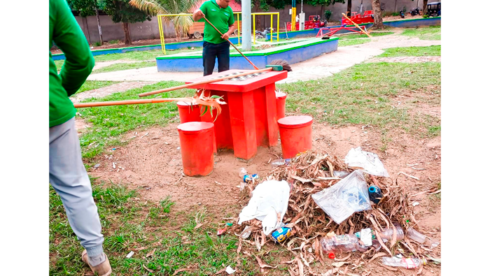 Mantenimiento de Γ‘reas verdes en diferentes puntos de la ciudad de Tarapoto.