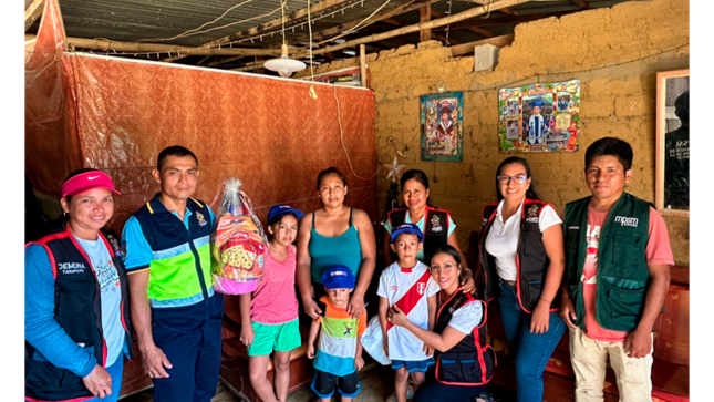 MPSM llevó apoyo solidario a familias Tarapotinas.