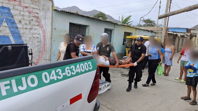 Serenazgo llega a domicilio de la menor de edad para trasladarla a la posta médica más cercana