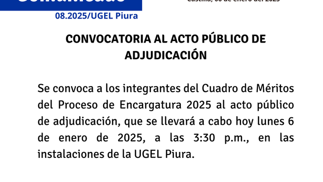 Comunicado