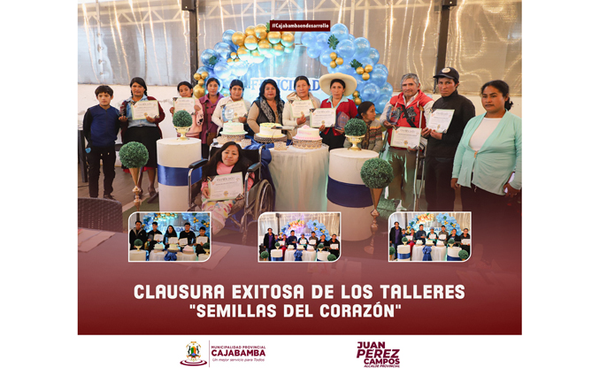 Clausura exitosa de los talleres Semillas Del Corazón